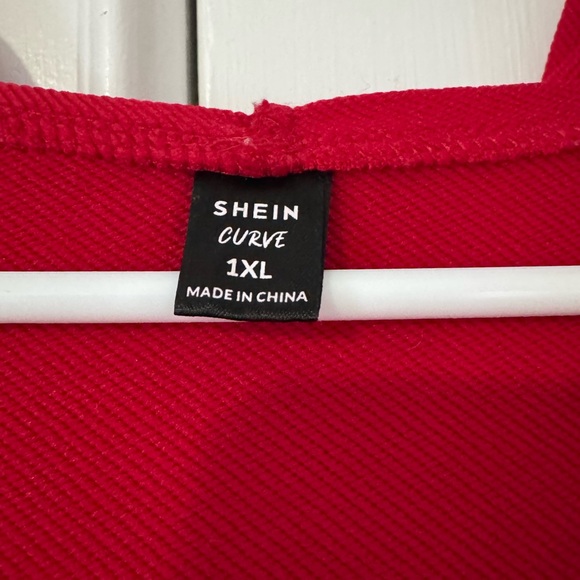 SHEIN Red Hoodie with Spider Web Design - Picture 4 of 4